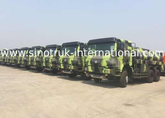 336HP HOWO Military Fuel Tanker Truck 16 - 25CBM Crude Oil Transportation Trucks