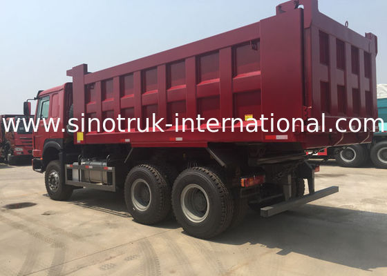 LHD 6X4 SINOTRUK HOWO Dump Truck With MINI Player 30 - 40 Ton WD615.47 Engine