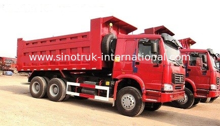 SINOTRUK HOWO ডাম্প ট্রাক 290HP 10Wheels LHD 25-40tons 10-25CBM ZZ3257M2947A