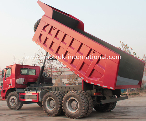 SINOTRUK HOWO 70 মাইনিং টিপার ডাম্প ট্রাক 6X4 এলএইচডি 371 এইচপি 70tons ZZ5707S3640AJ