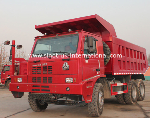 SINOTRUK HOWO 70 মাইনিং টিপার ডাম্প ট্রাক 6X4 এলএইচডি 371 এইচপি 70tons ZZ5707S3640AJ