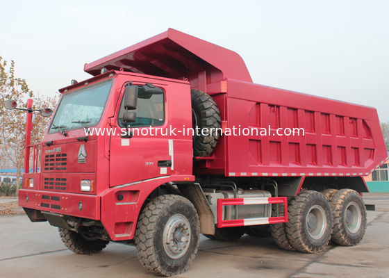 SINOTRUK HOWO 70 মাইনিং টিপার ডাম্প ট্রাক 6X4 এলএইচডি 371 এইচপি 70tons ZZ5707S3640AJ