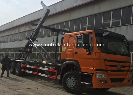 Modern Back Loader Garbage Truck 20 CBM 6X4 ZZ1257M4341W Garbage Bin Trucks