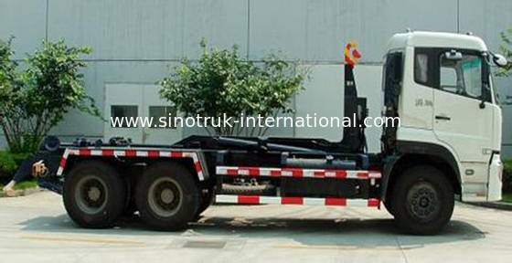 Carriage Removable Garbage Collection Truck SINOTRUK 25CBM 6X4 LHD