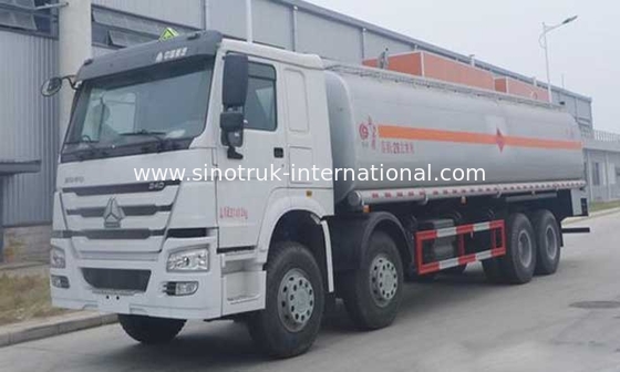 Edible Oil Transport Vehicle Oil Tank Truck , Mobile Gas Station Fuel Oil Trucks 25-30CBM