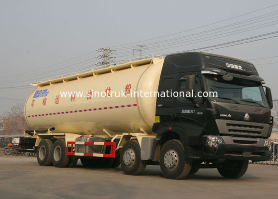 High Safety Bulk Cement Truck Tanker Trailer 371HP 8X4 LHD 36-45CBM