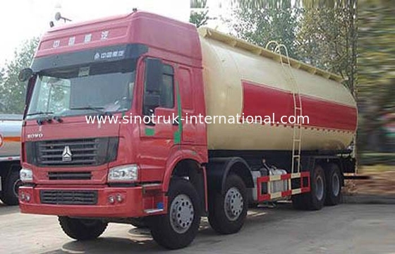 Bulk Cement Tank Truck / Dry Bulk Trucking Transportation Vehicle 371HP 12 Wheels