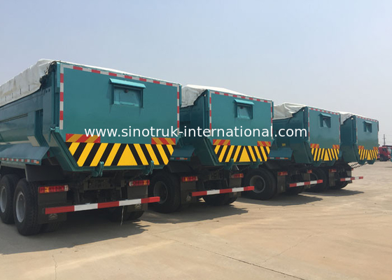 25 Tons 6x4 Sinotruk Howo Dump Truck WD615.47 371HP Adjustable Steering Wheel