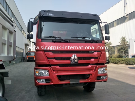 লাল HOWO SINOTRUK ডাম্প ট্রাক 10 - 25 কিউবিক মিটার লোড 25 - 40t ZZ3257N3847A