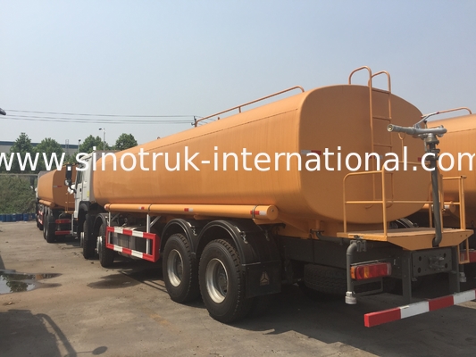 Sinotruk Howo স্প্রিংকলার জলের ট্যাঙ্ক ট্রাক 30CBM 8 X 4 ইউরো 2