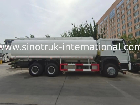 পরিবহনের জন্য HOWO 6×4 10 চাকার তেল ট্যাঙ্ক ট্রাক 400HP 20CBM