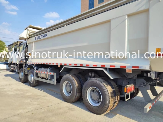 সিনোট্রুক হোহান নিউ HOWO টিপার ডাম্প ট্রাক N7 6 × 4 10 চাকা 380Hp RHD U টাইপ অটোমেটিক টারপোলিন