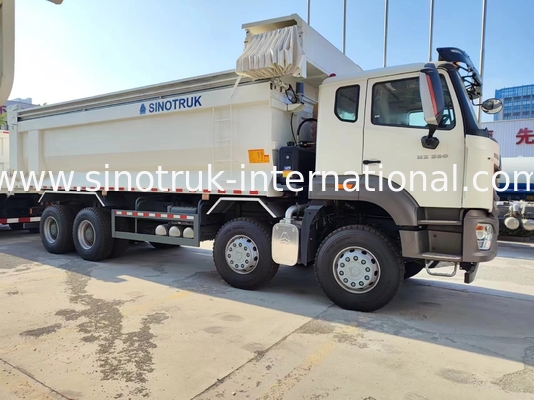 সিনোট্রুক হোহান নিউ HOWO টিপার ডাম্প ট্রাক N7 6 × 4 10 চাকা 380Hp RHD U টাইপ অটোমেটিক টারপোলিন