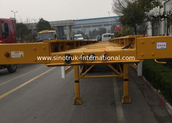 20ft 40ft Truck Mounted Crane Side Loader Sidelifter , Container Self Loading Semi Trailer