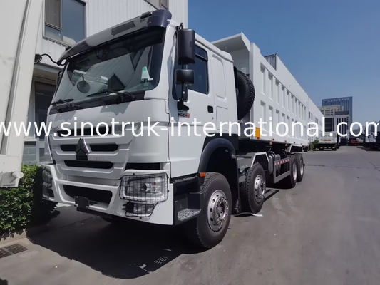 খনির জন্য 12 চাকার Sinotruk HOWO 8X4 ডাম্প ট্রাক 400hp
