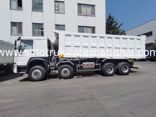 খনির জন্য 12 চাকার Sinotruk HOWO 8X4 ডাম্প ট্রাক 400hp