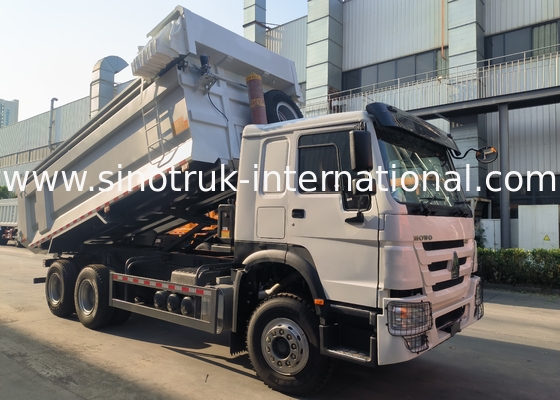 সিনোট্রুক হাও ট্যাপার ডাম্প ট্রাক 400Hp স্বয়ংক্রিয় টারপোলিন সহ 6 × 4 ইউ আকারের ট্রে