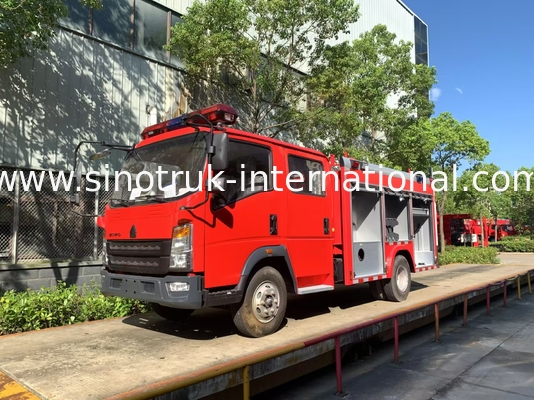 2CBM 4X2 116HP ফায়ার ফাইটিং ট্রাক কৃষি ফায়ার ইঞ্জিন ল্যান্ডস্কেপিং জন্য ট্রাক