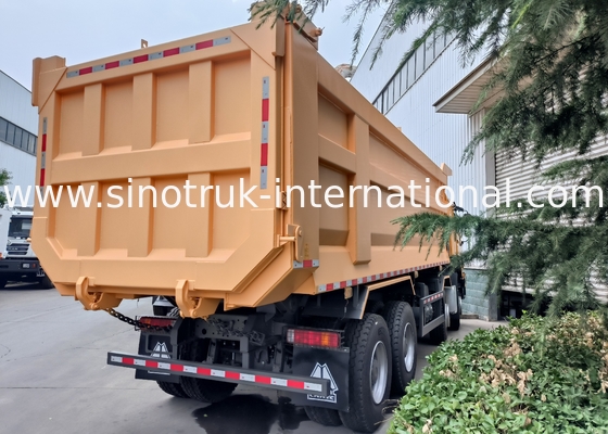 সিনোট্রুক হাও ট্যাপার ডাম্প ট্রাক 8 × 4 Lhd 12 চাকা ইউ আকৃতি ট্যাপার বডি ইউরো 2
