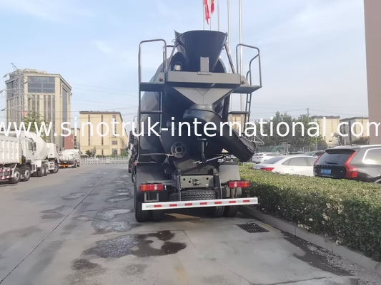 নতুন HOWO HOHAN SINOTRUK কংক্রিট মিক্সার ট্রাক কালো 10CBM 380HP 8X4 RHD