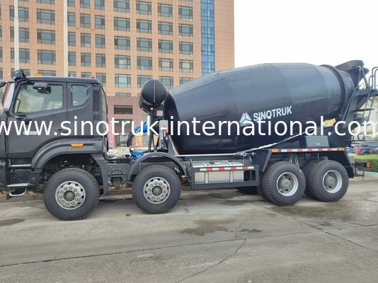 HOWO মিশ্রন ট্রাক 12CBM 380HP H77L কেবিন কালো