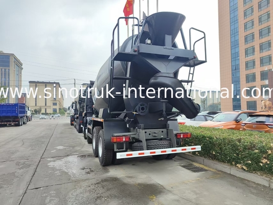HOWO মিশ্রন ট্রাক 12CBM 380HP H77L কেবিন কালো