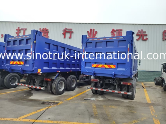 8X4 ব্লু টিপার ডাম্প ট্রাক 380hp 12 চাকা সাদা H77L ZZ3317V3567B1 ইউ টাইপ