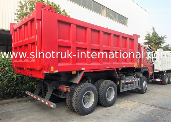 সিনোট্রুক হাও ট্যাপার ডাম্প ট্রাক 6 × 4 Lhd 10 চাকা ভূত মুখ বাম্পার মাইনিং টায়ার