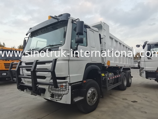 SINOTRUK HOWO 400HP টিপার ডাম্প ট্রাক নির্মাণের জন্য A7 সামরিক বাম্পার সতর্কতা আলো