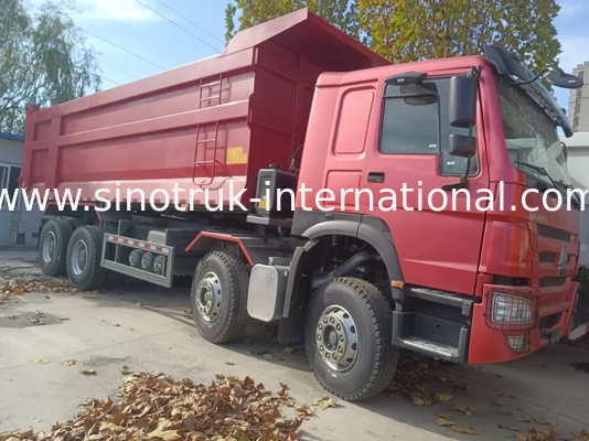 ট্যাপার ডাম্প ট্রাক SINOTRUK HOWO A7 8X4 নির্মাণ জন্য ZZ3317V3567B1
