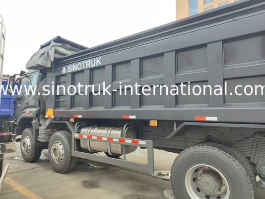 HOWO NX 380HP RHD ব্ল্যাক ট্যাপার ডাম্প ট্রাক
