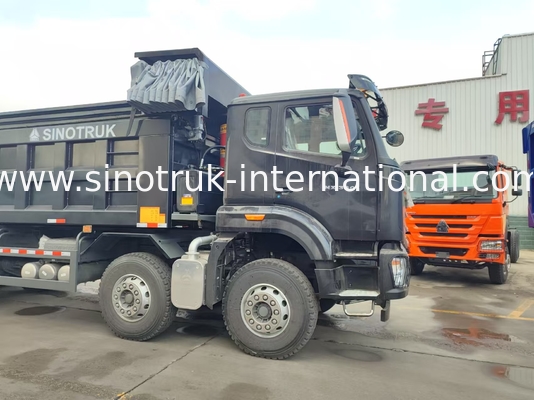 HOWO NX 380HP RHD ব্ল্যাক ট্যাপার ডাম্প ট্রাক
