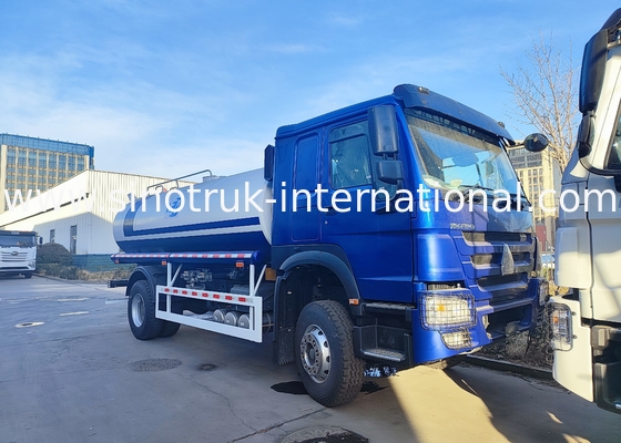 SINOTRUK HOWO 4x2 300HP ব্লু চ্যাসি 10m3 ওয়াটার ট্যাঙ্ক বডি সহ