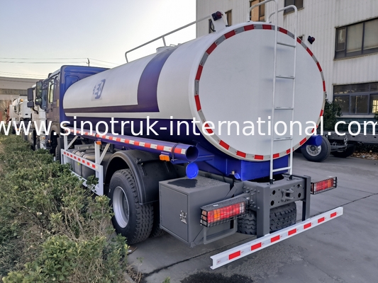 SINOTRUK HOWO ওয়াটার ট্যাঙ্ক ট্রাক 4x2 RHD 300HP 10CBM টেকসই জল পরিবহন জন্য
