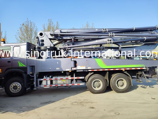 হাই রাইজ মাস্টারশিপ HOWO 380HP স্মার্ট পাম্প ট্রাক 52m বুম 6x4 ট্রাকশন অতুলনীয় উল্লম্ব ঢালাই জন্য