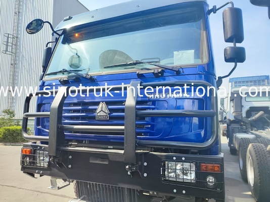 ভারী দায়িত্ব HOWO 8 * 4 400HP এলএইচডি জ্বালানী ট্রাক 40CBM দীর্ঘ দূরত্ব জ্বালানী বিতরণের জন্য ডাবল ট্যাঙ্ক সিস্টেম