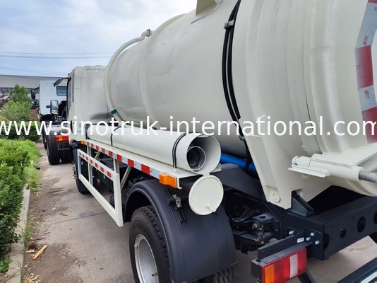 4x2 হালকা-ডুয়িং নিকাশী ট্রাক 6CBM ক্ষমতা 160HP 8.00R20 ইস্পাত টায়ার
