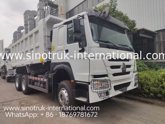 HOWO ৩৭1HP ৬×৪ বাম-হ্যান্ড ড্রাইভ মিড-রাইজ ডাম্প ট্রাক