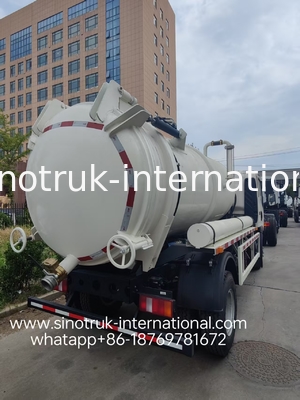4*2 ড্রাইভ HOWO sewage suction truck: 6m3 tank, 160HP, 8.00R20 টায়ার, হালকা-ডুয়িং sewage truck, efficient sanitation vehicle