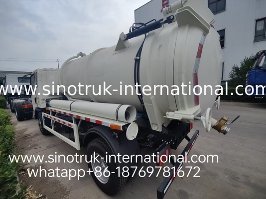 4*2 ড্রাইভ HOWO sewage suction truck: 6m3 tank, 160HP, 8.00R20 টায়ার, হালকা-ডুয়িং sewage truck, efficient sanitation vehicle