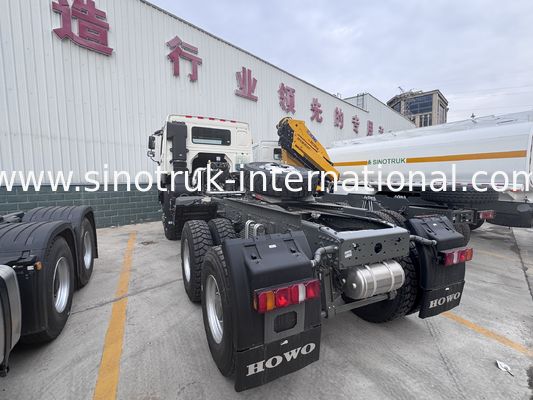 SINOTRUK HOWO Ghost Face cab Tractor Truck  6X6 Euro 2  430 HP Military bumper White