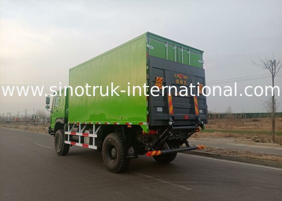 4X4 LHD Cargo Truck with 5000*2300*2300 mm Cargo Tank and 16T Rear Axle for Heavy Duty Transport