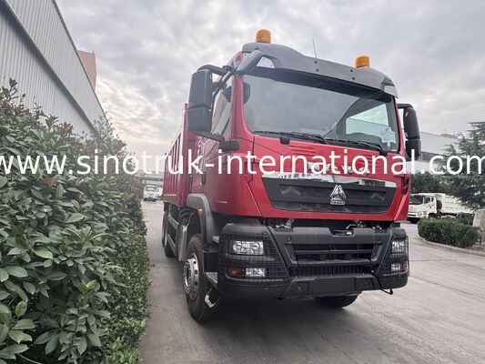 SINOTRUK HOWO TX Model 400HP LHD Tipper Dump Truck 6X4 With Warning lights