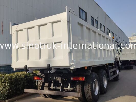 SINOTRUK HOWO 371HP 10 টি চাকার এবং আয়তক্ষেত্রাকার কার্গো বক্স সহ ভারী দায়িত্বের ট্যাপার ডাম্প ট্রাক