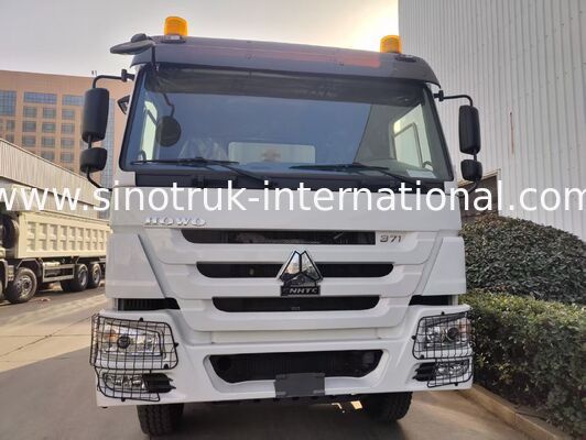 SINOTRUK HOWO 371HP 10 টি চাকার এবং আয়তক্ষেত্রাকার কার্গো বক্স সহ ভারী দায়িত্বের ট্যাপার ডাম্প ট্রাক