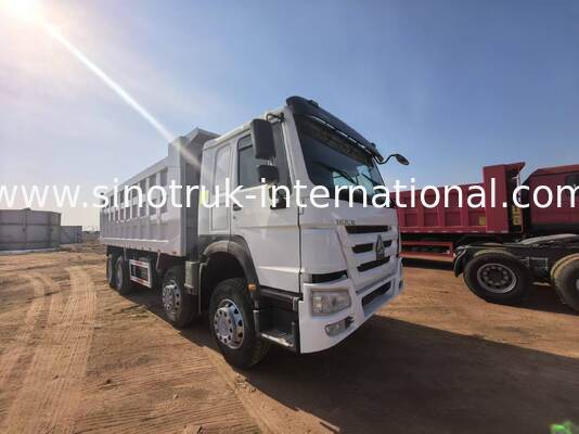 টিপার ডাম্প ট্রাক 40-50 টন লোড ক্ষমতা, 375 অশ্বশক্তি ডিজেল ইঞ্জিন এবং 7300 মিমি কার্গো বক্স দৈর্ঘ্যের সাথে ভারী লোড মুভার