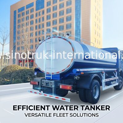 SINOTRUK HOWO 4x2 300HP ব্লু চ্যাসি 10m3 ওয়াটার ট্যাঙ্ক বডি সহ