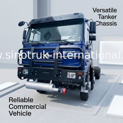 সিনোট্রুক হাও তেল ট্যাঙ্ক ট্রাক চ্যাসি 400HP 8X4 LHD 50 টন 40CBM
