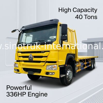 ZZ1257N4641W 336HP সিনোট্রুক ফ্ল্যাট বিছানা কার্গো ট্রাক