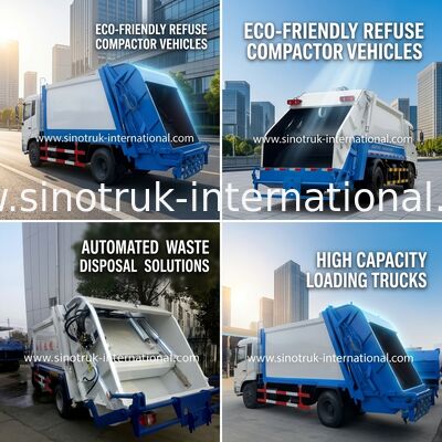 সিনোট্রুক হোহো সংকুচিত আবর্জনা সংগ্রহের ট্রাক 5-6 সিবিএম এলএইচডি 4X2 ZZ1087D3415C180